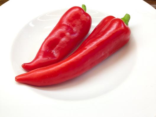 Sladké červené paprika